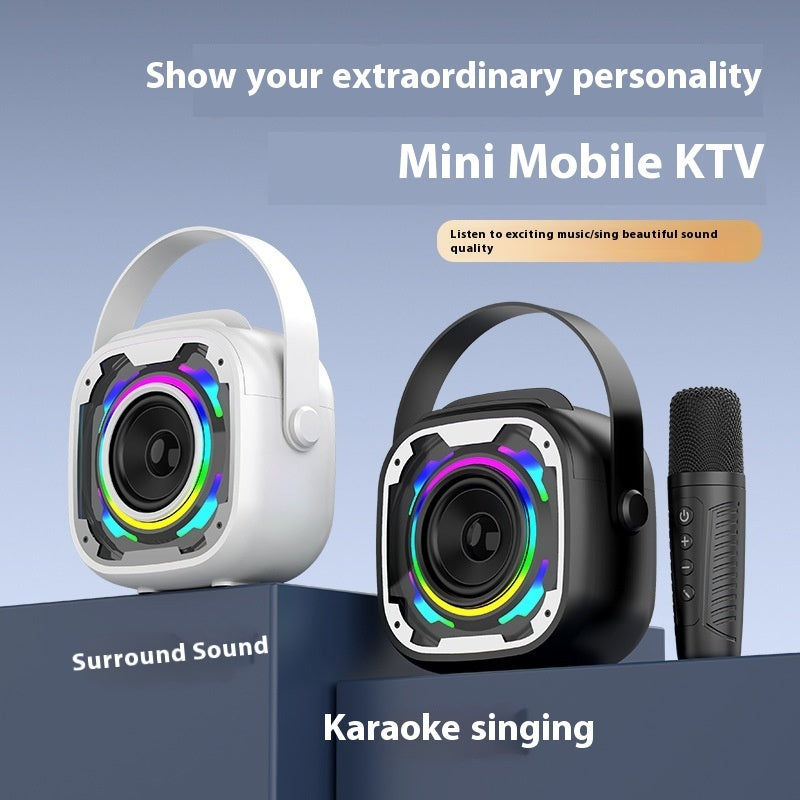Portable Karaoke Speaker with Wireless Microphone