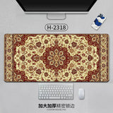 Large Persian Mouse Pad Office Carpet MousePad Natural Rubber Lockedge Anti Slip Desk Mat Laptop Office Game Accessories Pad