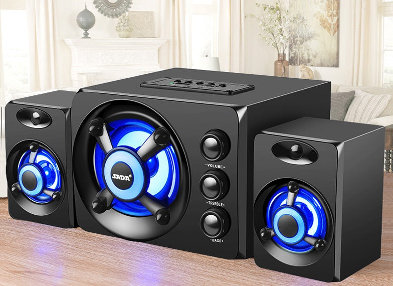 RGB Desktop PC Speakers with Colorful LED Lights