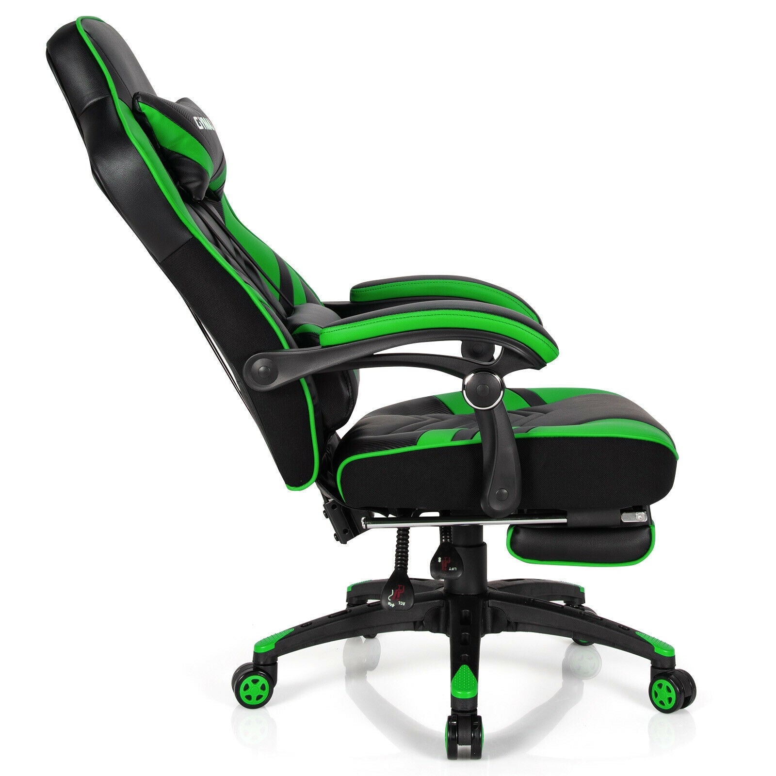 Adjustable Gaming Chair with Footrest