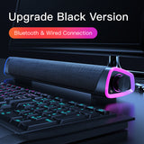 Compatible with Apple, 4D Computer Speaker Bar Stereo Sound subwoofer Bluetooth Speaker For Macbook Laptop Notebook PC Music Player Wired Loudspeaker