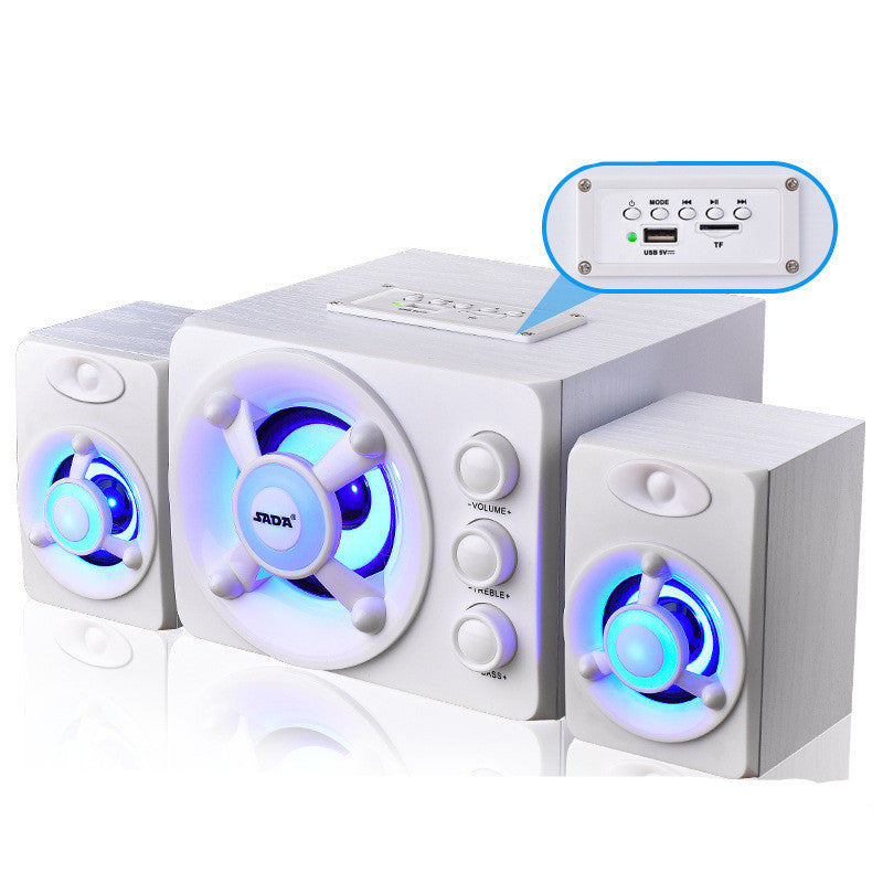 RGB Desktop PC Speakers with Colorful LED Lights