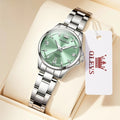 Women's Stainless Steel Watch Lavender Dial Calendar