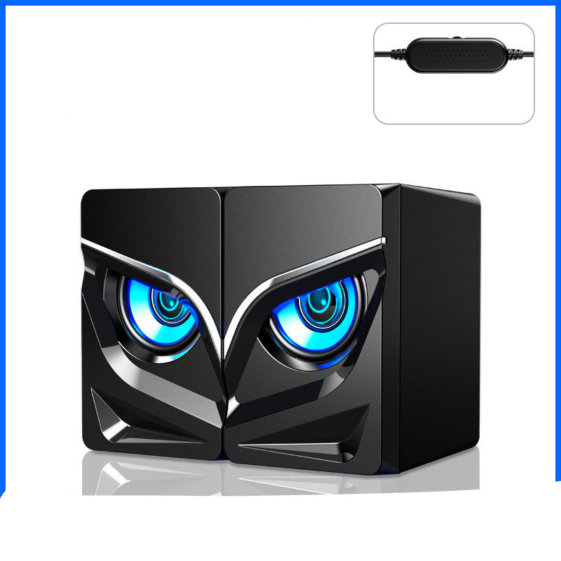 LED Desktop Computer Speakers — 2.0 Stereo