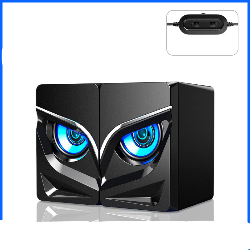 LED Desktop Computer Speakers — 2.0 Stereo