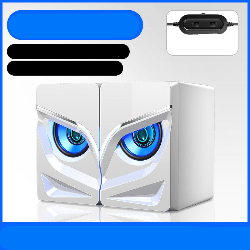 LED Desktop Computer Speakers — 2.0 Stereo