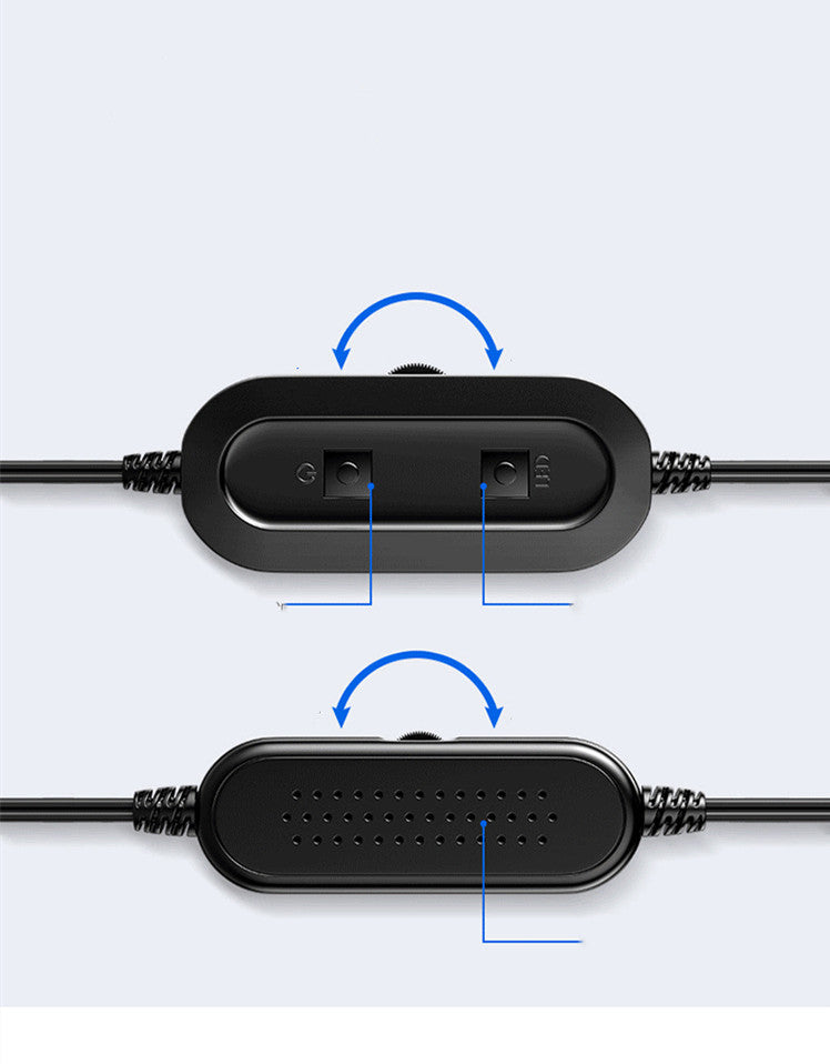LED Desktop Computer Speakers — 2.0 Stereo