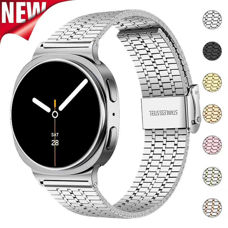 Luxury Stainless Steel Integrated Band for Samsung Galaxy Watch 8 & 7 I 40MM, 44MM, 46MM, 47MM