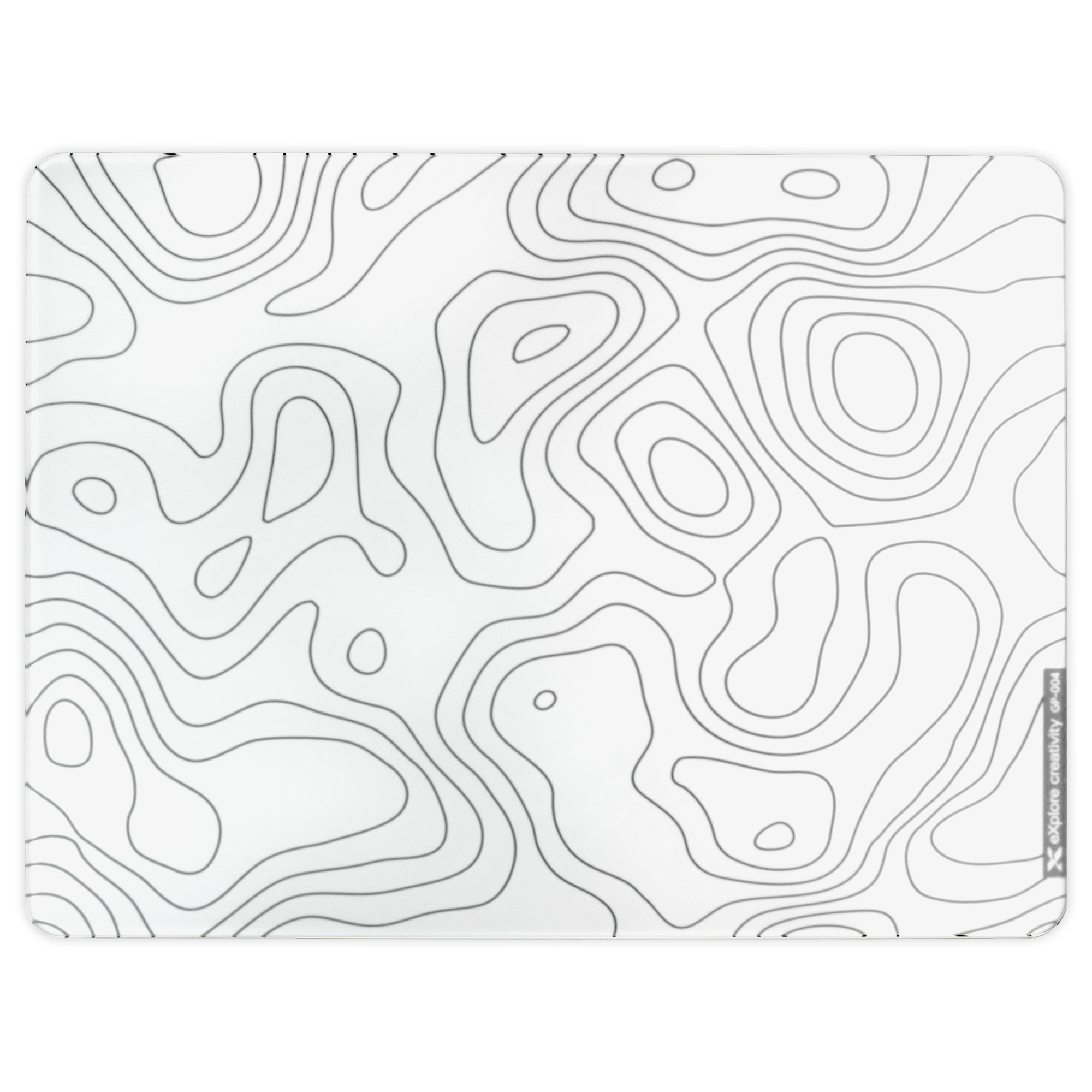 XVX Space Pad Glass Gaming Mousepad with Anti-Slip Rubber Base