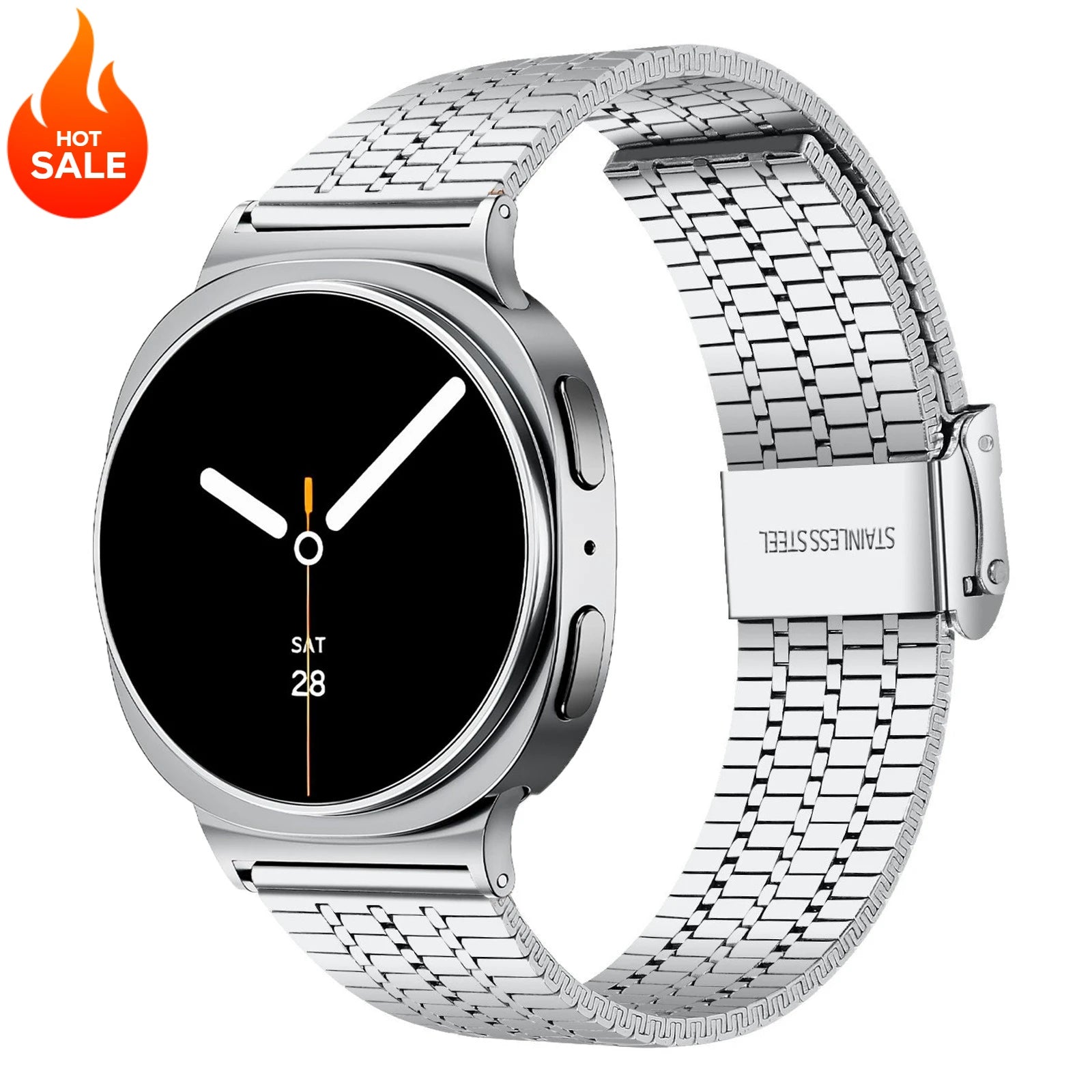 Luxury Stainless Steel Integrated Band for Samsung Galaxy Watch 8 & 7 I 40MM, 44MM, 46MM, 47MM