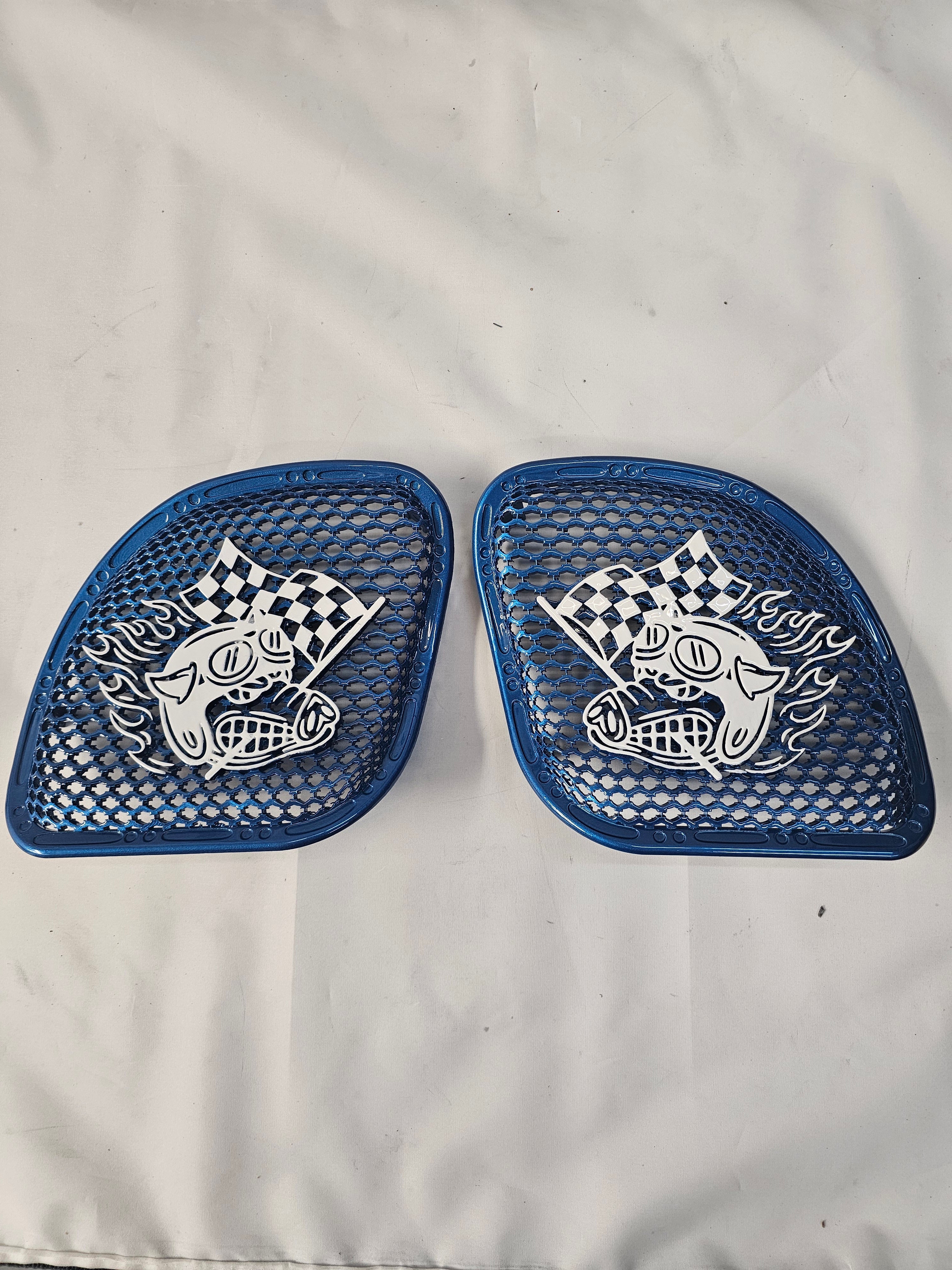 98-2024+ Road Glide 3D Fast Johnny speakers grill covers set