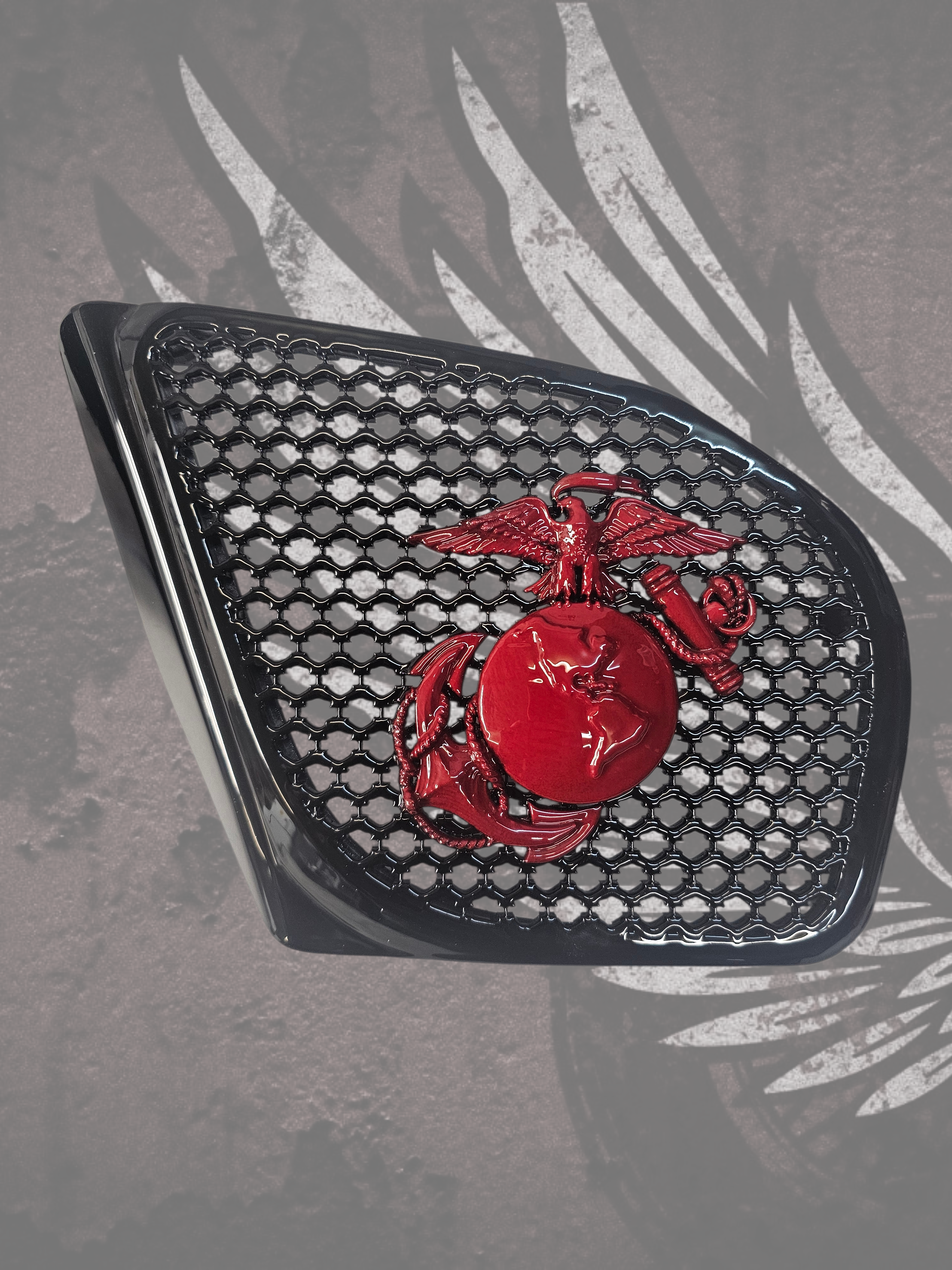 98-2024+ Road Glide 3D USMC speakers grill covers set