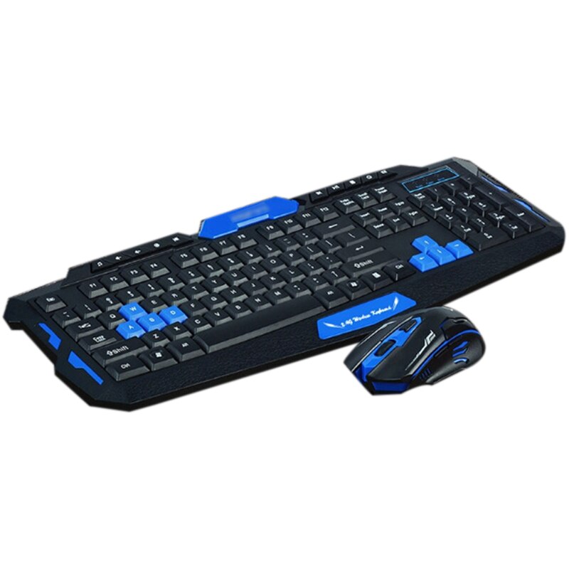 Hk8100 Wireless Gaming Keyboard and Mouse Combo - Ergonomic, Waterproof, Optical for PC and Laptop Gamers