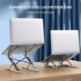 N8 Laptop Stand Adjustable Aluminum Desktop Cooling Pad for Macbook Notebook Bracket Support Foldable Portable Laptop Holder