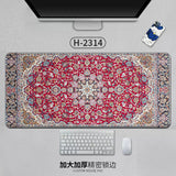 Large Persian Mouse Pad Office Carpet MousePad Natural Rubber Lockedge Anti Slip Desk Mat Laptop Office Game Accessories Pad