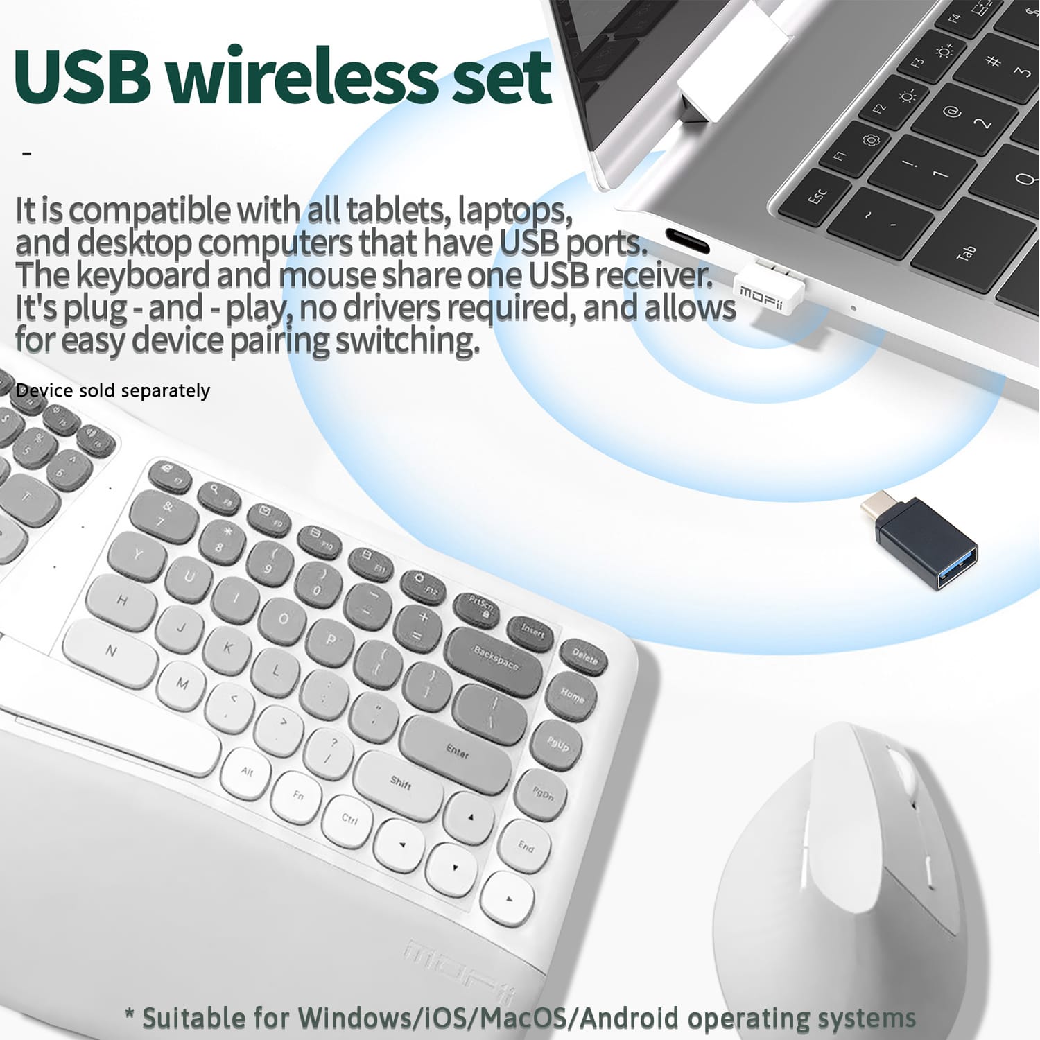 Wired Keyboard & Mouse Combo - 85-Key RGB Keyboard