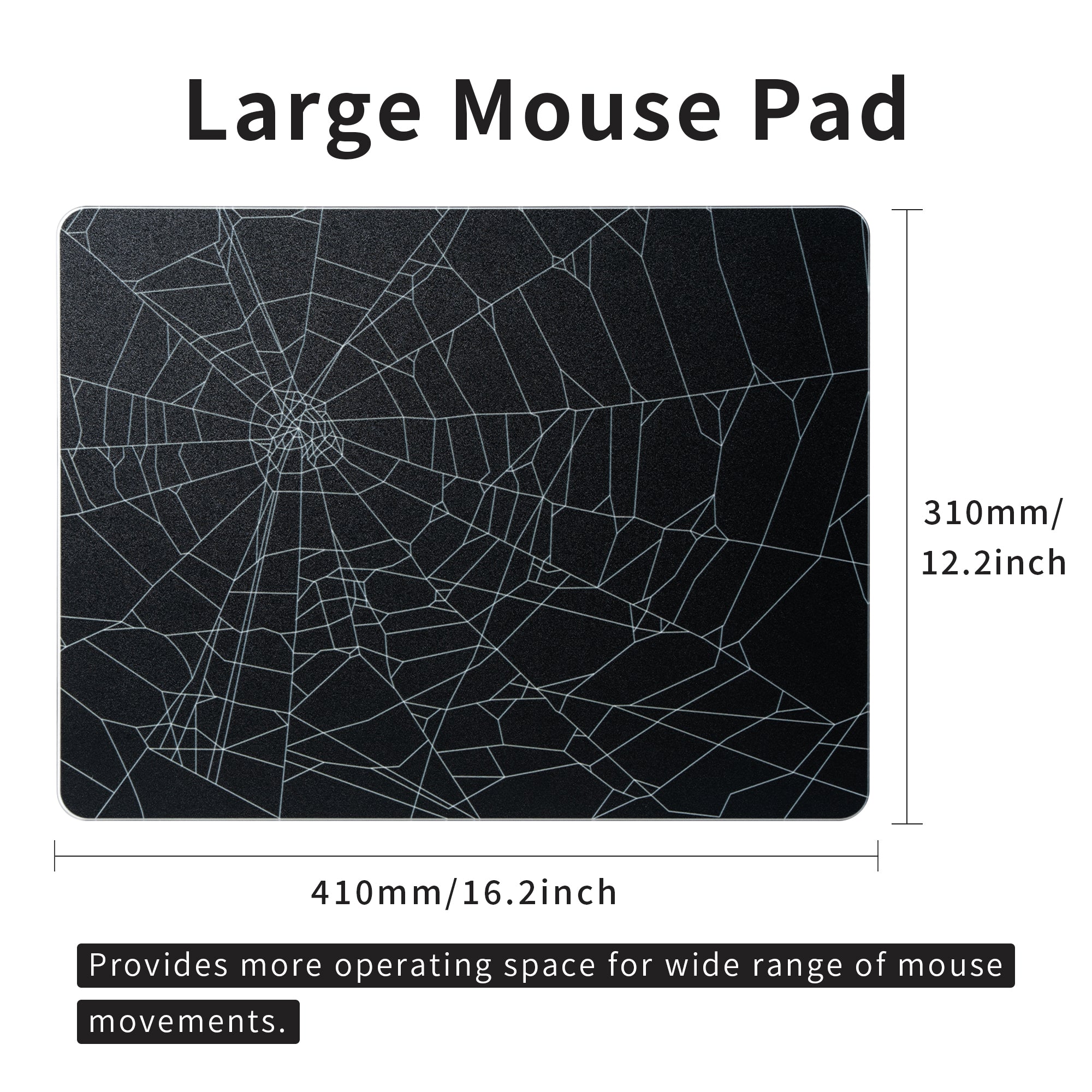 XVX Tempered Glass Mouse Pad for FPS Gaming