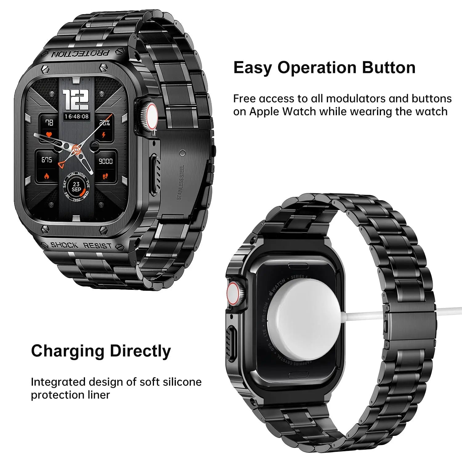 Apple Watch Band+Case 44MM, 45MM, 49MM