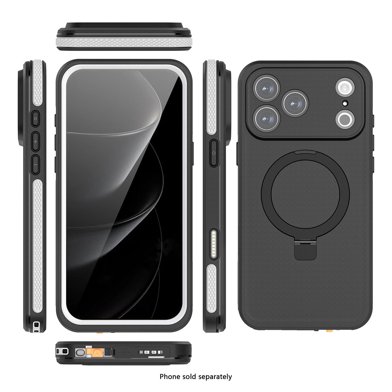 iPhone 17 Pro Waterproof Case - MagSafe Kickstand, Integrated Screen & Camera Protection | Oasis Series