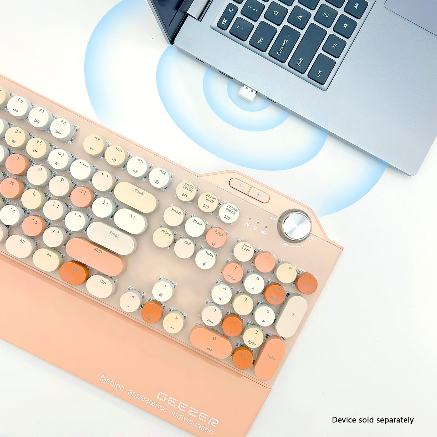 Wireless Keyboard - Silent Keys, 104 Keys Full Keyboard
