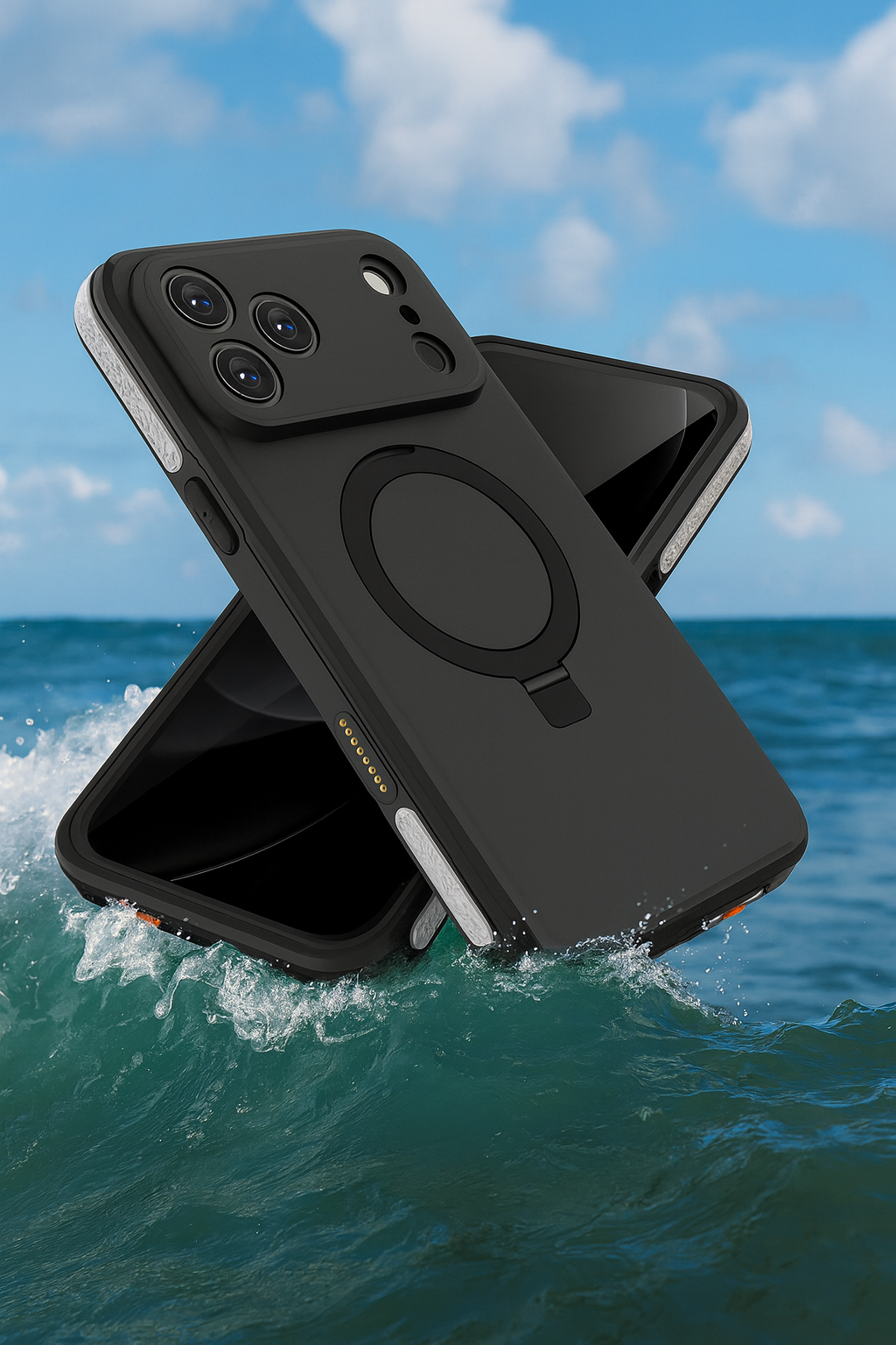 iPhone 17 Pro Waterproof Case - MagSafe Kickstand, Integrated Screen & Camera Protection | Oasis Series