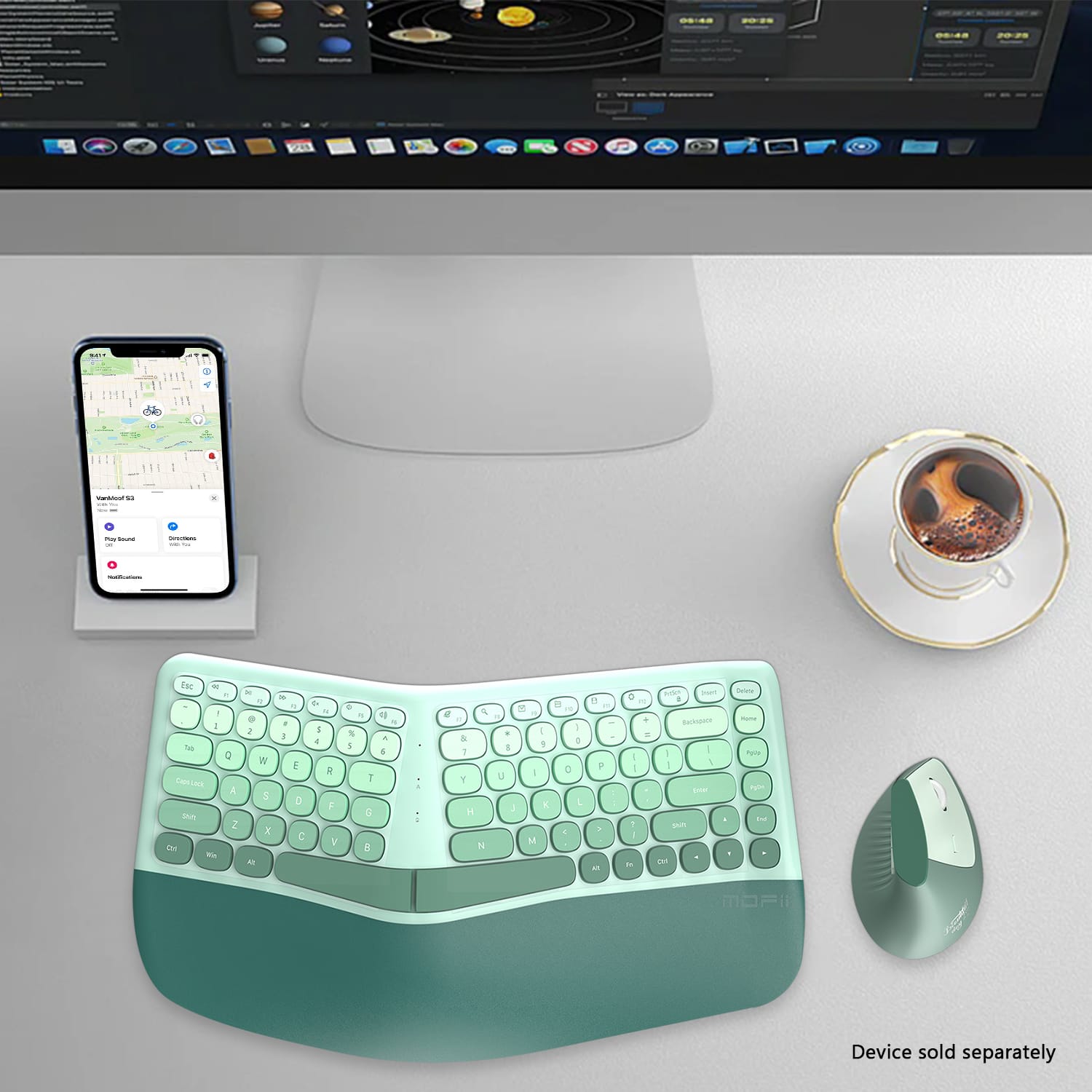 Wired Keyboard & Mouse Combo - 85-Key RGB Keyboard