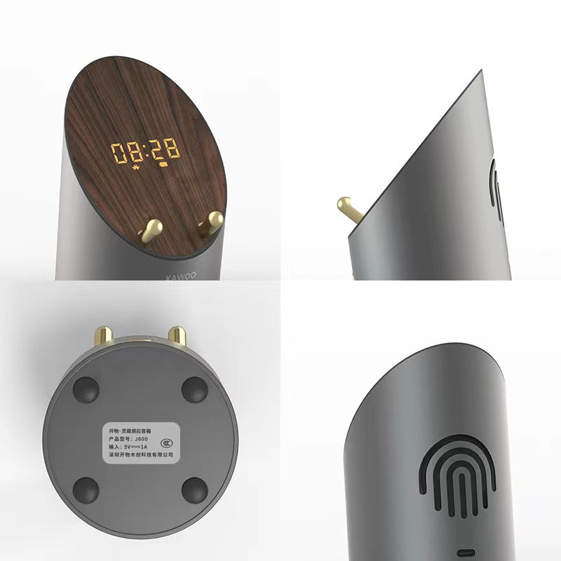 Portable Bluetooth Speaker with Phone Holder & Clock
