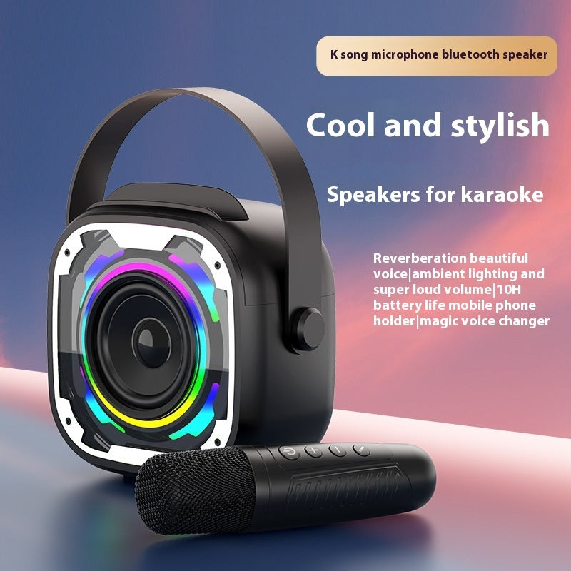 Portable Karaoke Speaker with Wireless Microphone