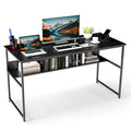 55 x 24 inch Computer Desk with Power Outlets and USB Ports
