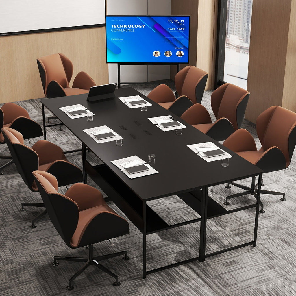 55 x 24 inch Computer Desk with Power Outlets and USB Ports