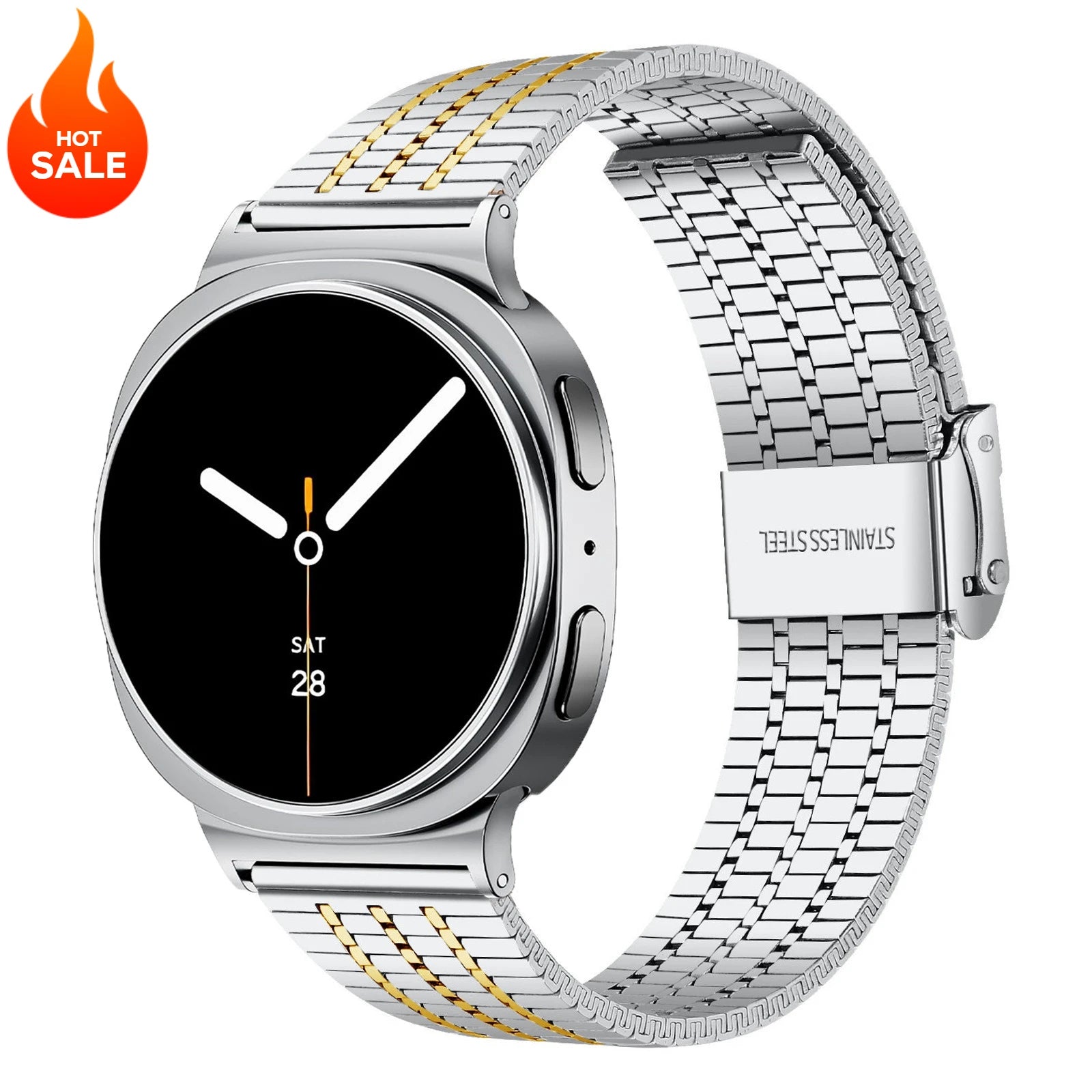Luxury Stainless Steel Integrated Band for Samsung Galaxy Watch 8 & 7 I 40MM, 44MM, 46MM, 47MM