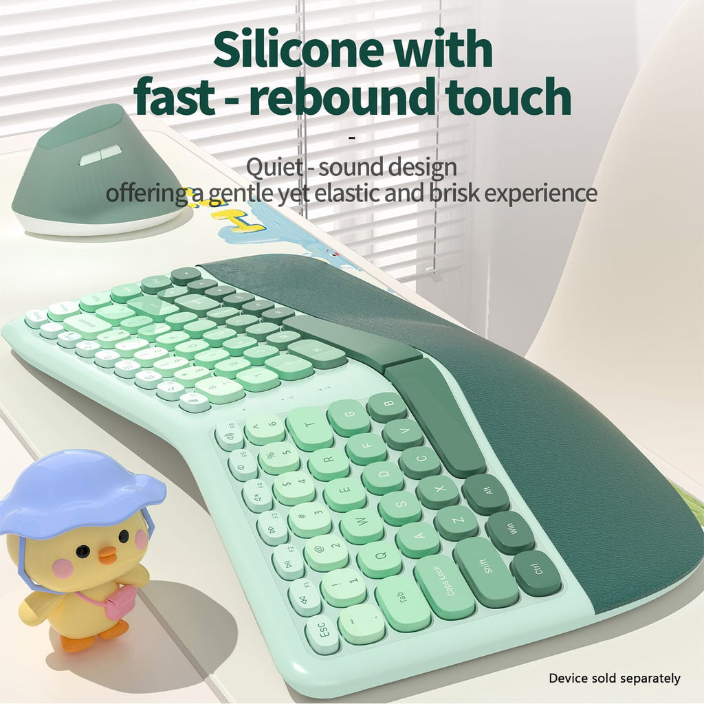 Wired Keyboard & Mouse Combo - 85-Key RGB Keyboard