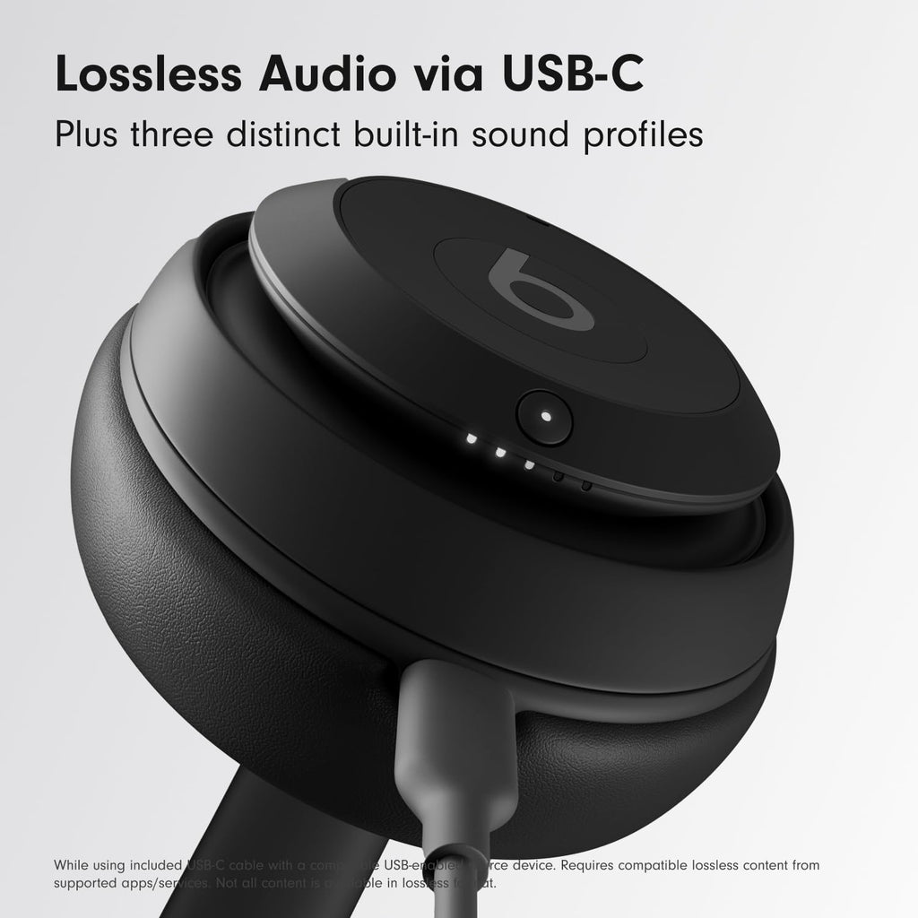 Beats Studio Pro Premium Wireless Over-Ear Headphones- Up to 40-Hour Battery Life, Active Noise Cancelling, Great for Travel & Commuting, USB-C Lossless Audio, Apple & Android Compatible -Black (Refurbished)