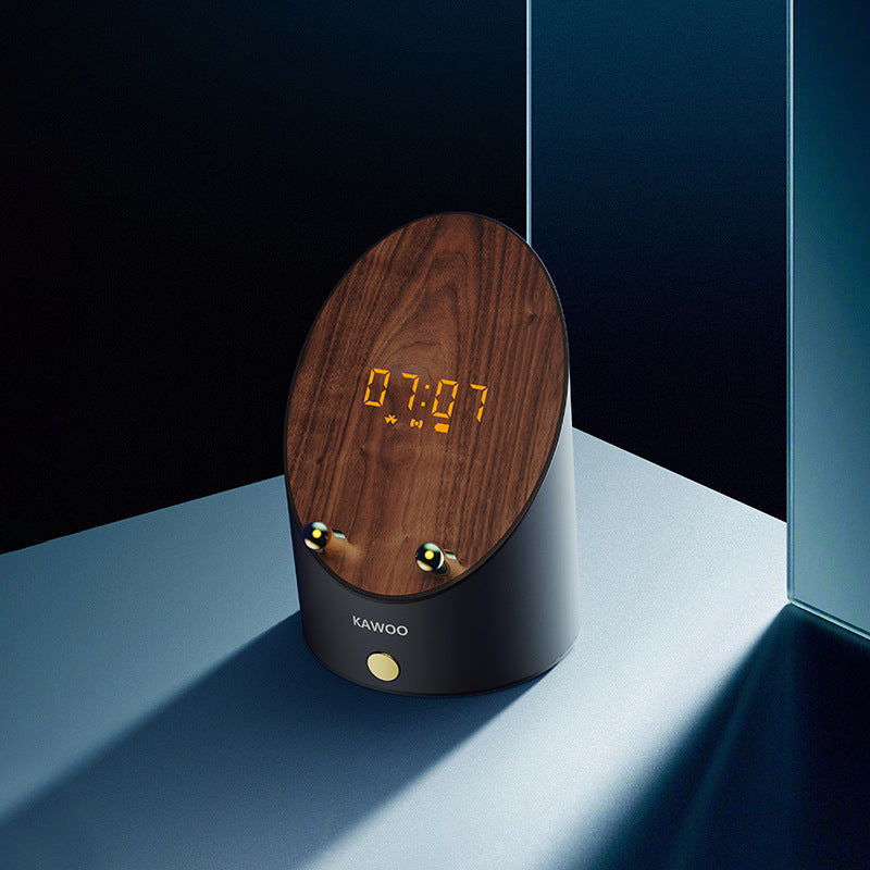 Portable Bluetooth Speaker with Phone Holder & Clock