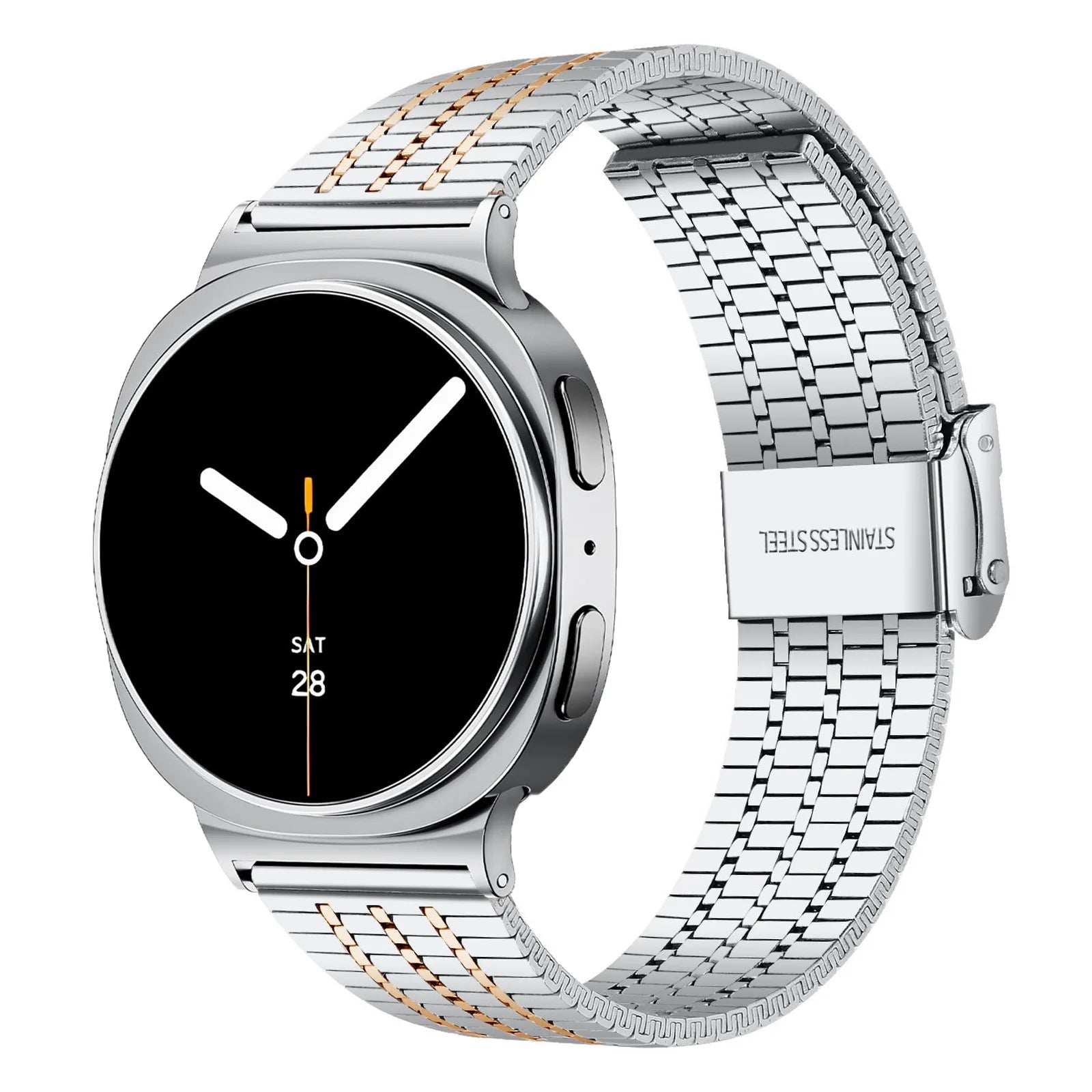 Luxury Stainless Steel Integrated Band for Samsung Galaxy Watch 8 & 7 I 40MM, 44MM, 46MM, 47MM