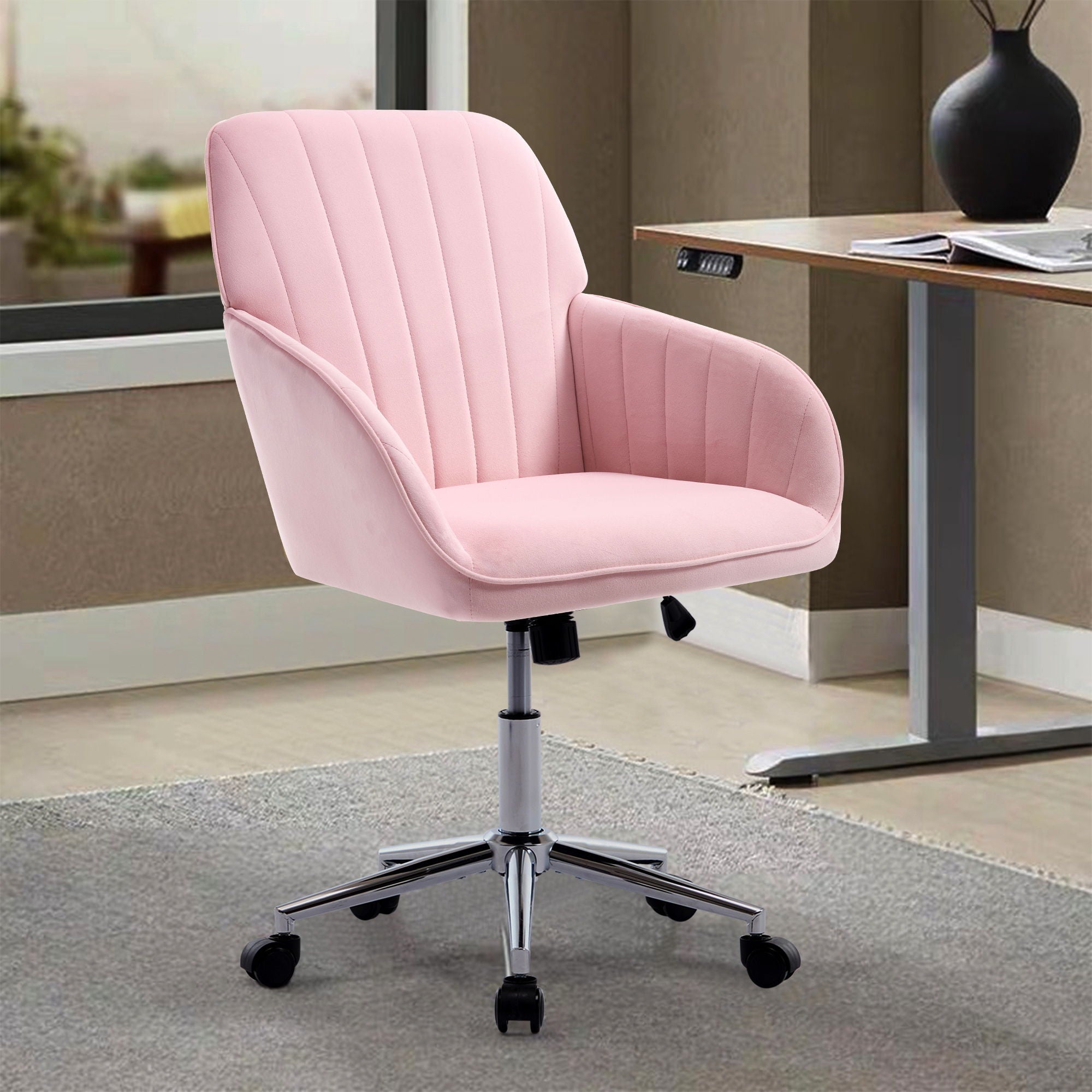 Adjustable Ergonomic Office Chair, Swivel Backrest Seat