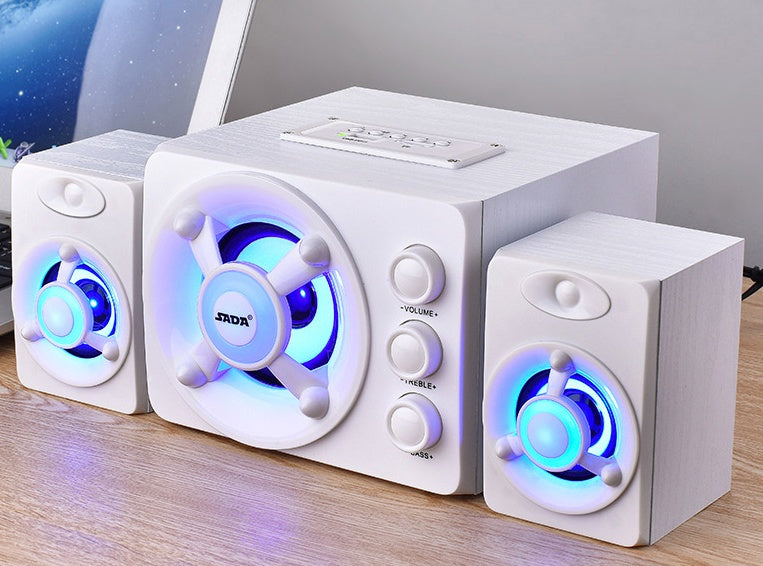 RGB Desktop PC Speakers with Colorful LED Lights