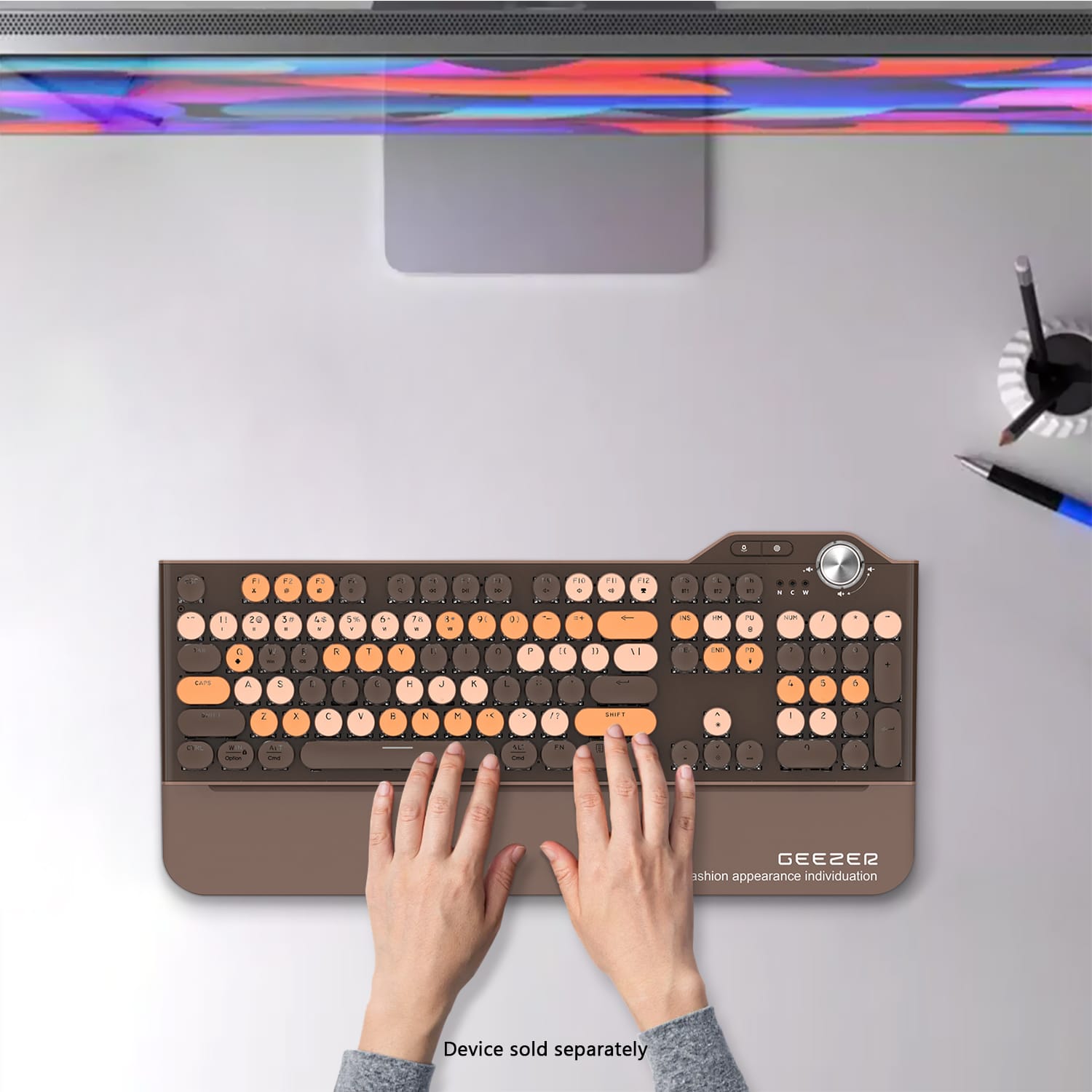 Wireless Keyboard - Silent Keys, 104 Keys Full Keyboard