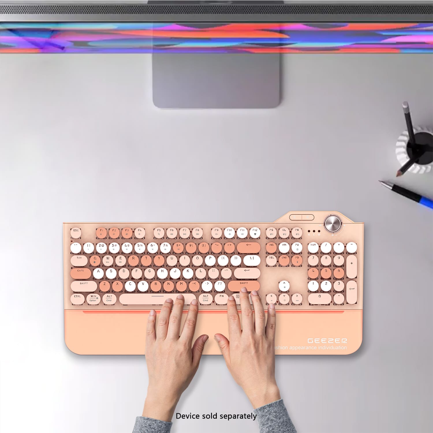 Wireless Keyboard - Silent Keys, 104 Keys Full Keyboard