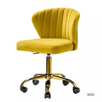 Black Velvet Swivel Office