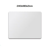Aluminum Alloy Smooth Mouse Pad 240x180/300mm Hard Metal Slim Desk Mat Rubber Anti-slip Bottom Speed Control Mousepad For Gaming