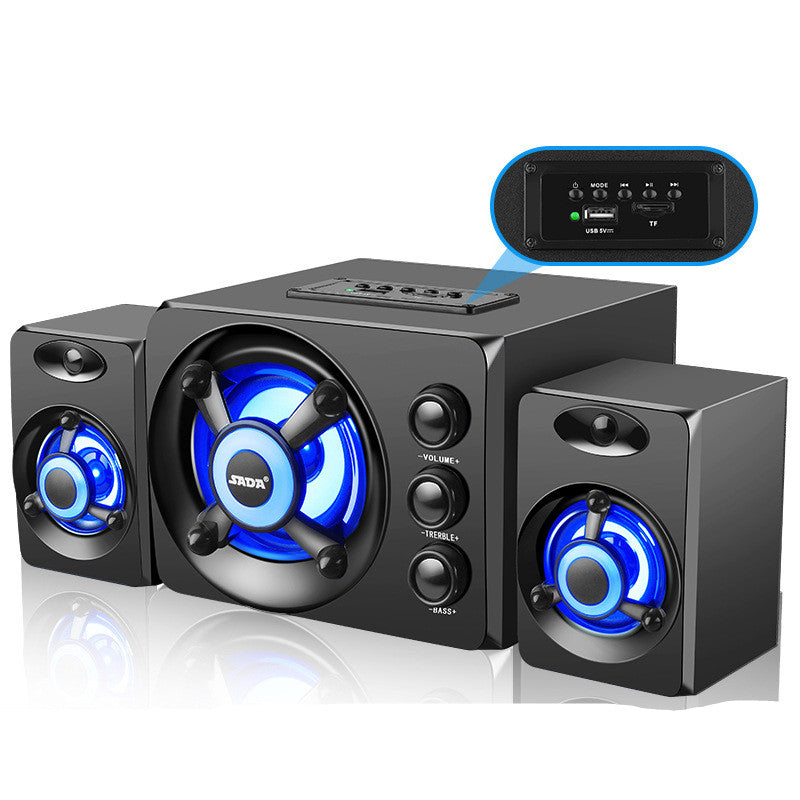 RGB Desktop PC Speakers with Colorful LED Lights