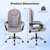 Executive Office Chair with Linkage Armrests & Reclining Back