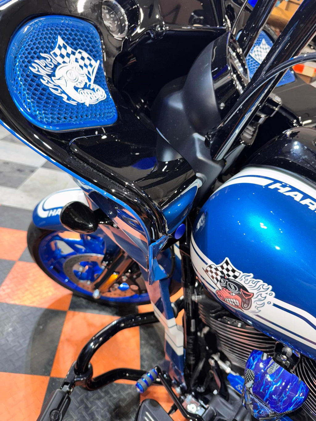 98-2024+ Road Glide 3D Fast Johnny speakers grill covers set
