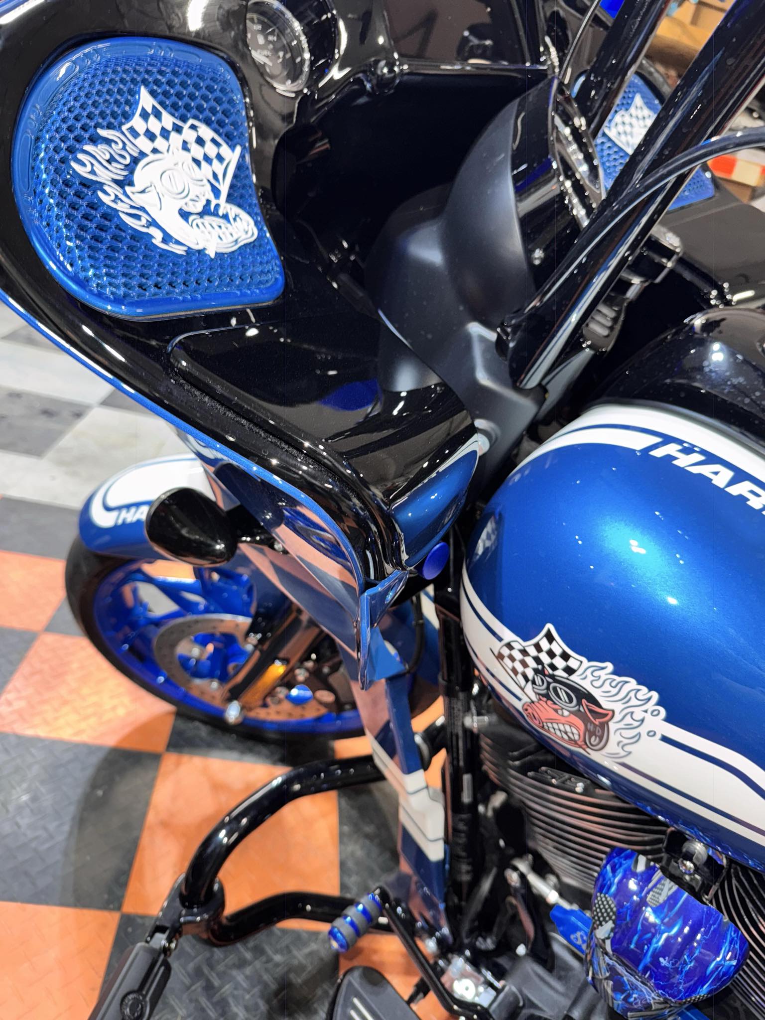 98-2024+ Road Glide 3D Fast Johnny speakers grill covers set