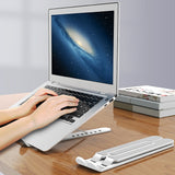 Portable Laptop Stand Foldable Height Adjustable Support Base Computer Cooling Stand Hollow Design Laptop Holder
