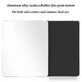 Aluminum Alloy Smooth Mouse Pad 240x180/300mm Hard Metal Slim Desk Mat Rubber Anti-slip Bottom Speed Control Mousepad For Gaming