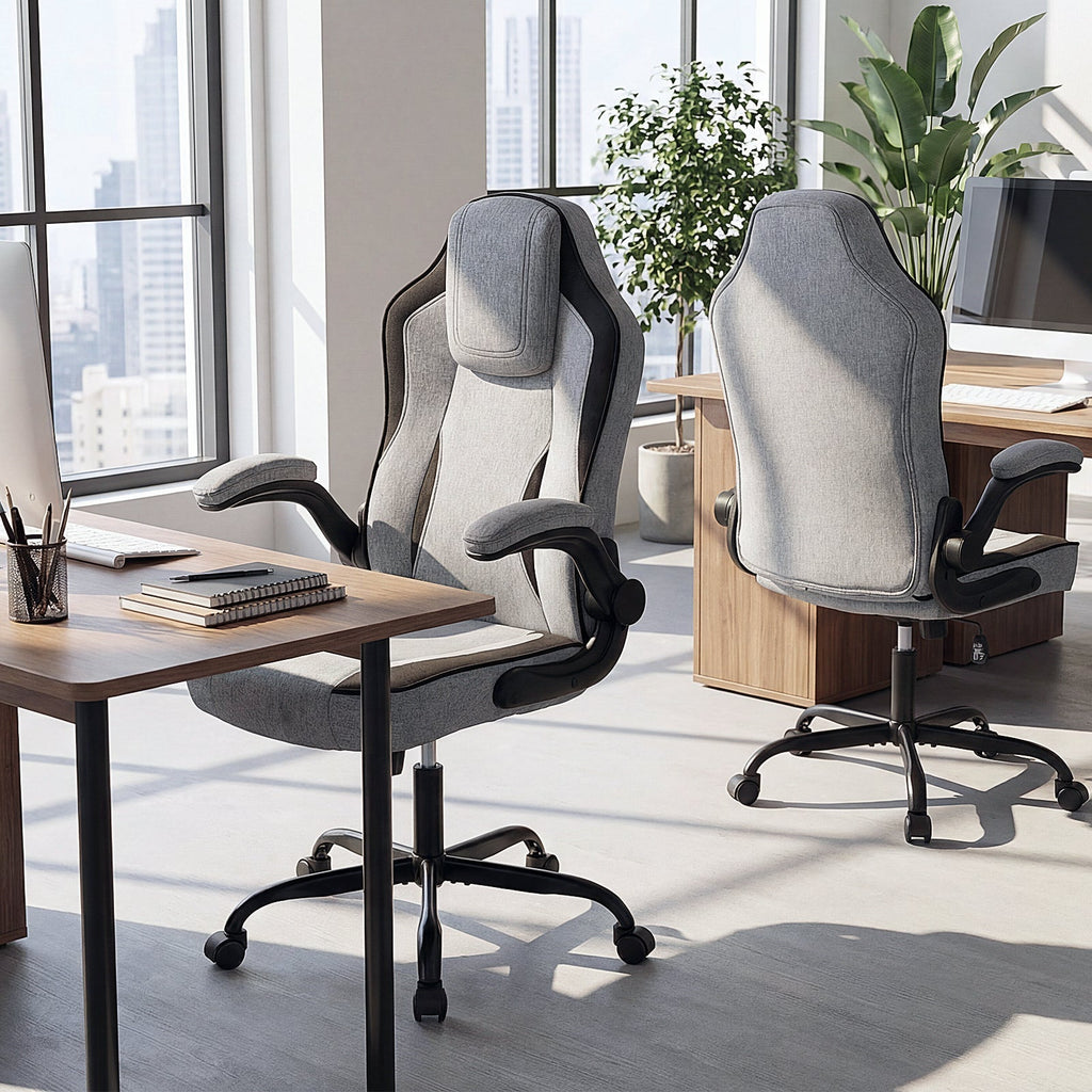 Ergonomic Computer Office Chair with 90¬∞ Flip-up Armrests