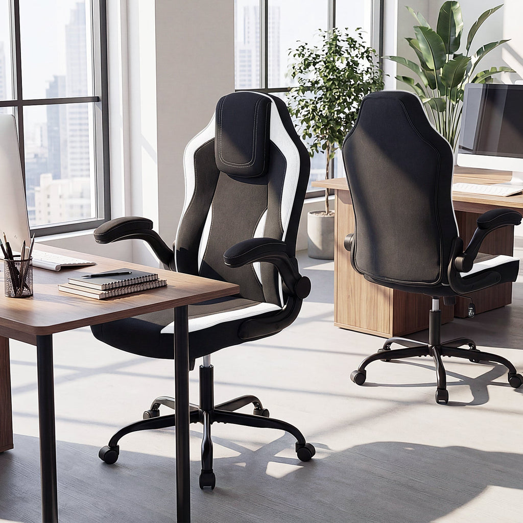 Ergonomic Computer Office Chair with 90¬∞ Flip-up Armrests