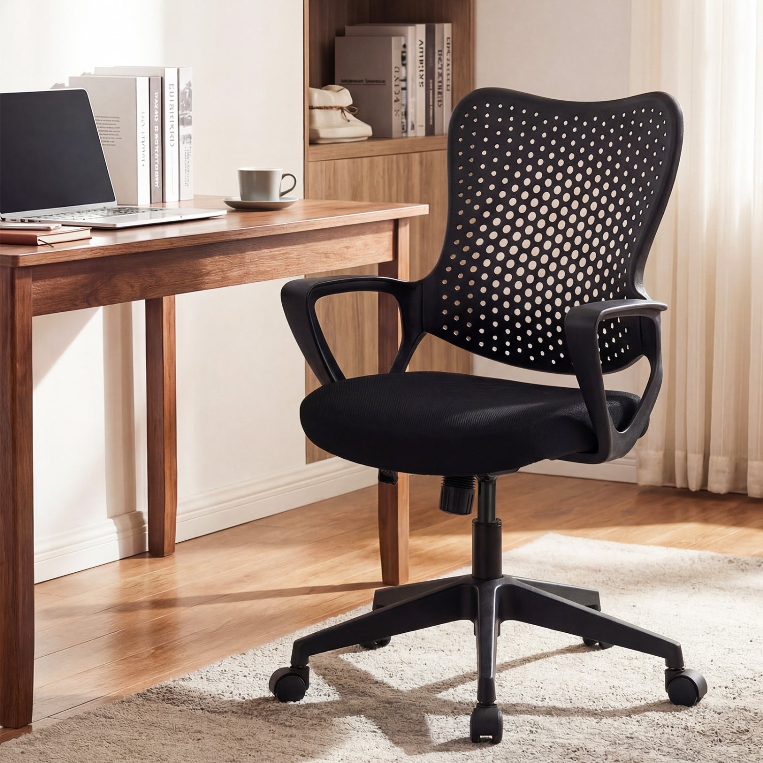 Ergonomic Office Chair Height Adjustable Computer Desk Chair with Breathable Butterfly Back